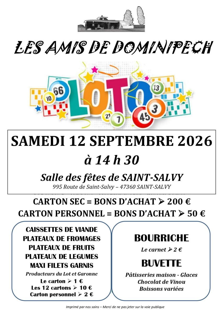 LOTO D'AUTOMNE