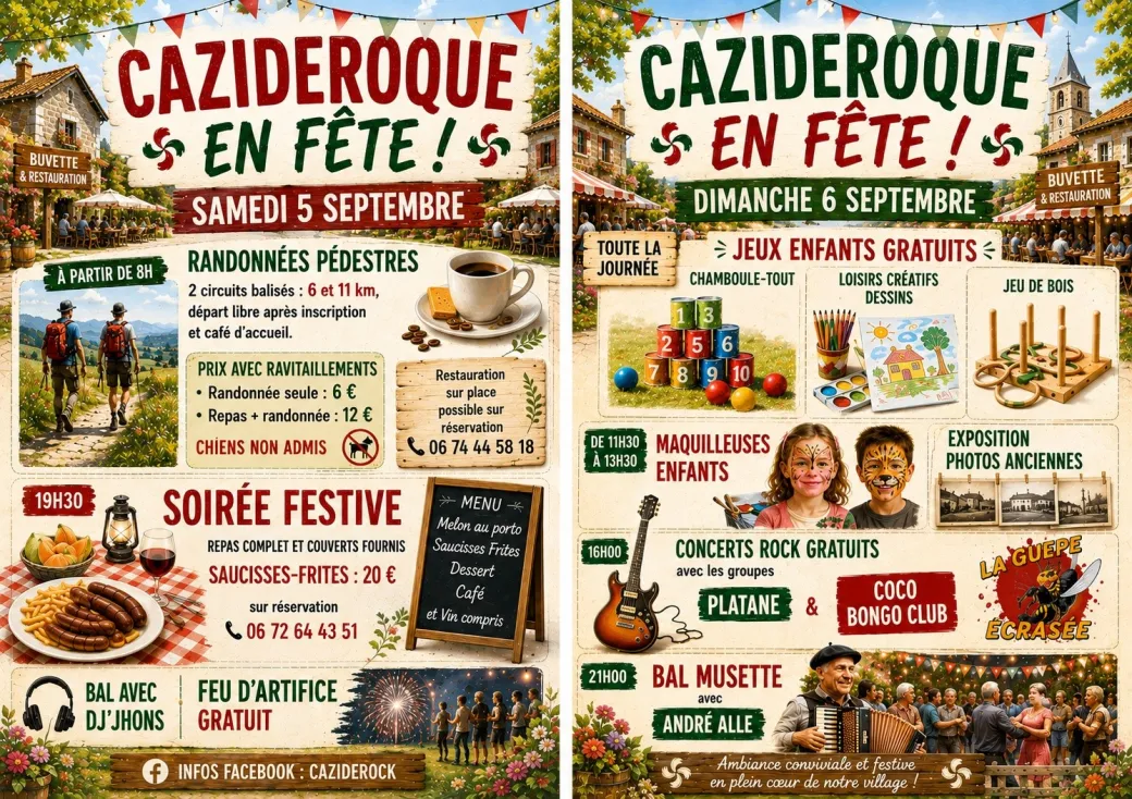 Cazideroque en Fête 2026 - Crédit: Comité des fêtes de Cazideroque | CC BY-NC-ND 4.0