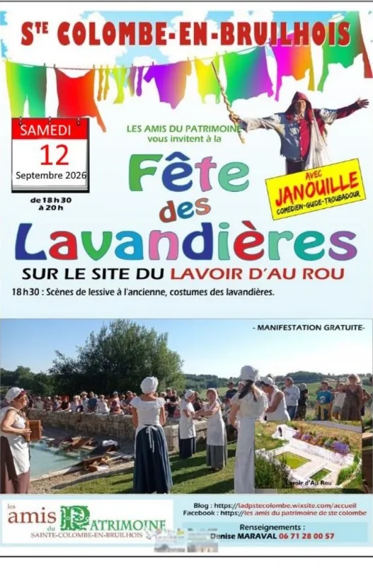 La fête des lavandières - Crédit: Les amis du patrimoine de Sainte-Colombe-en-Bruilhois | CC BY-NC-ND 4.0