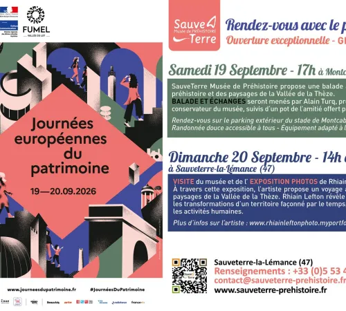 Journées Européennes du Patrimoine : SauveTerre Musée de Préhistoire