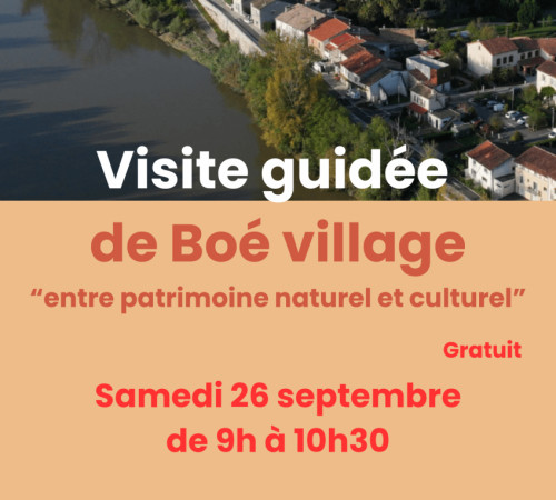Visite guidée de Boé village