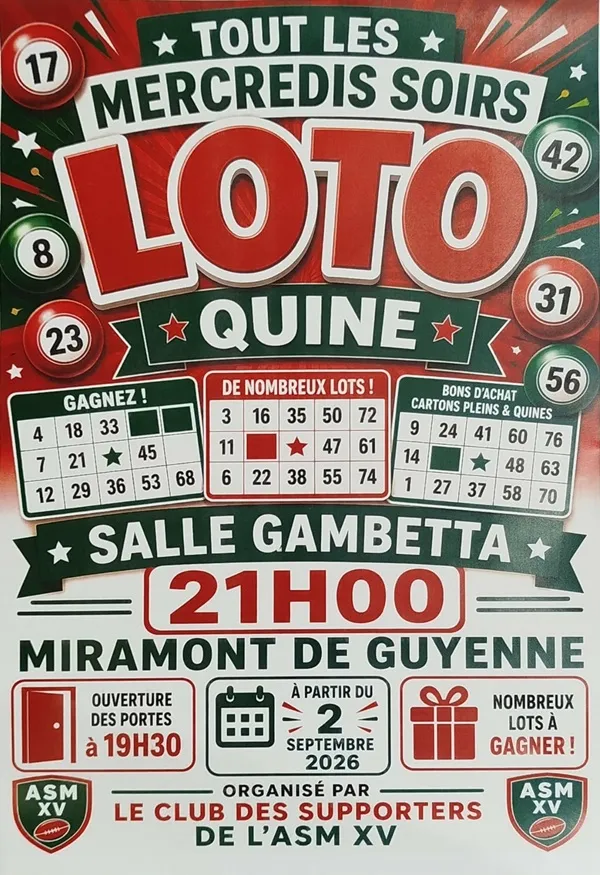 Loto du club des supp ... - Crédit: ©lessupporters de l'ASM XV | CC BY-NC-ND 4.0