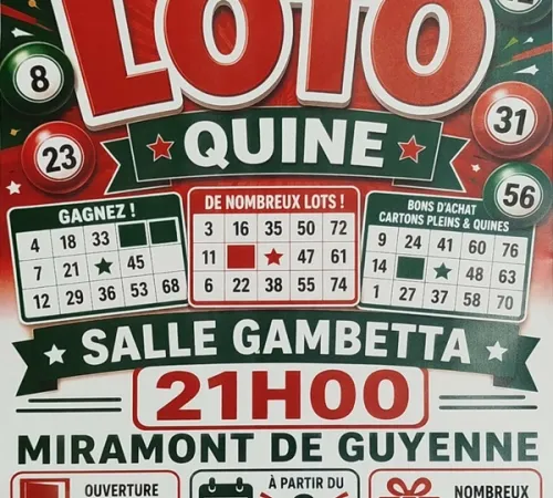 Loto du club des supporters de l'ASM XV