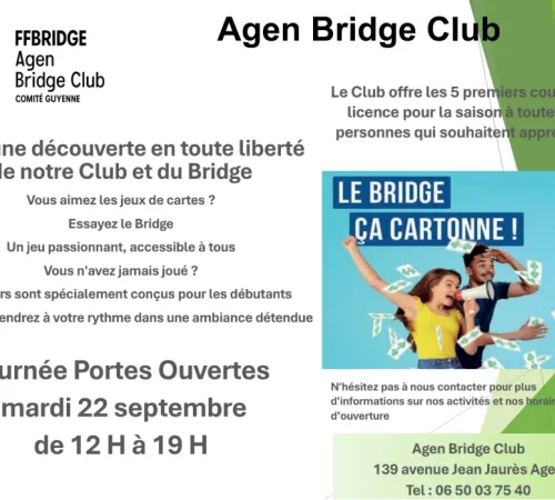 Journée Portes Ouvertes Agen Bridge Club