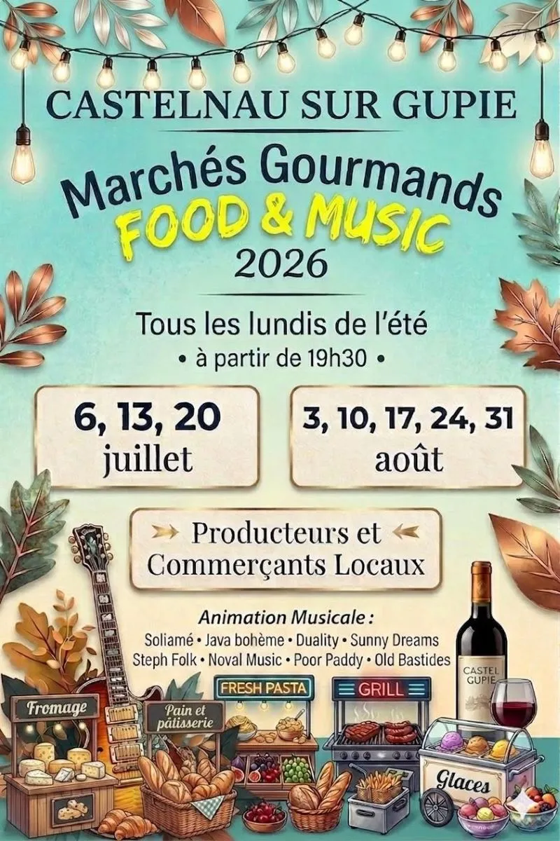 Marché Gourmand Food ... - Crédit: castelnau sur gupie | CC BY-NC-ND 4.0