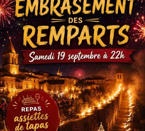 Vianne : Embrasement des remparts