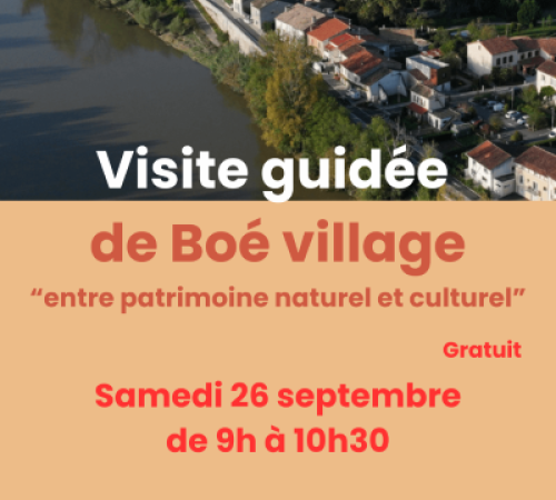 Maison de Garonne : Visite guidée de Boé village
