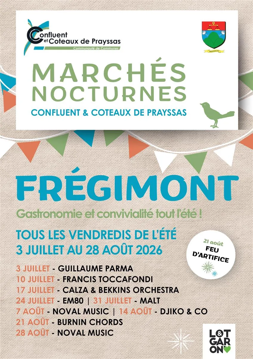 Marchés Nocturnes de ... - Crédit: Communauté des Communes d'Aiguillon et des Coteaux de Prayssas | CC BY-NC-ND 4.0