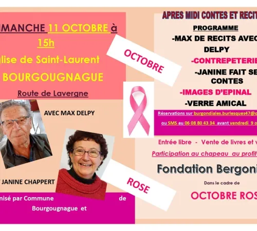 Après-midi contes et récits d'Octobre rose