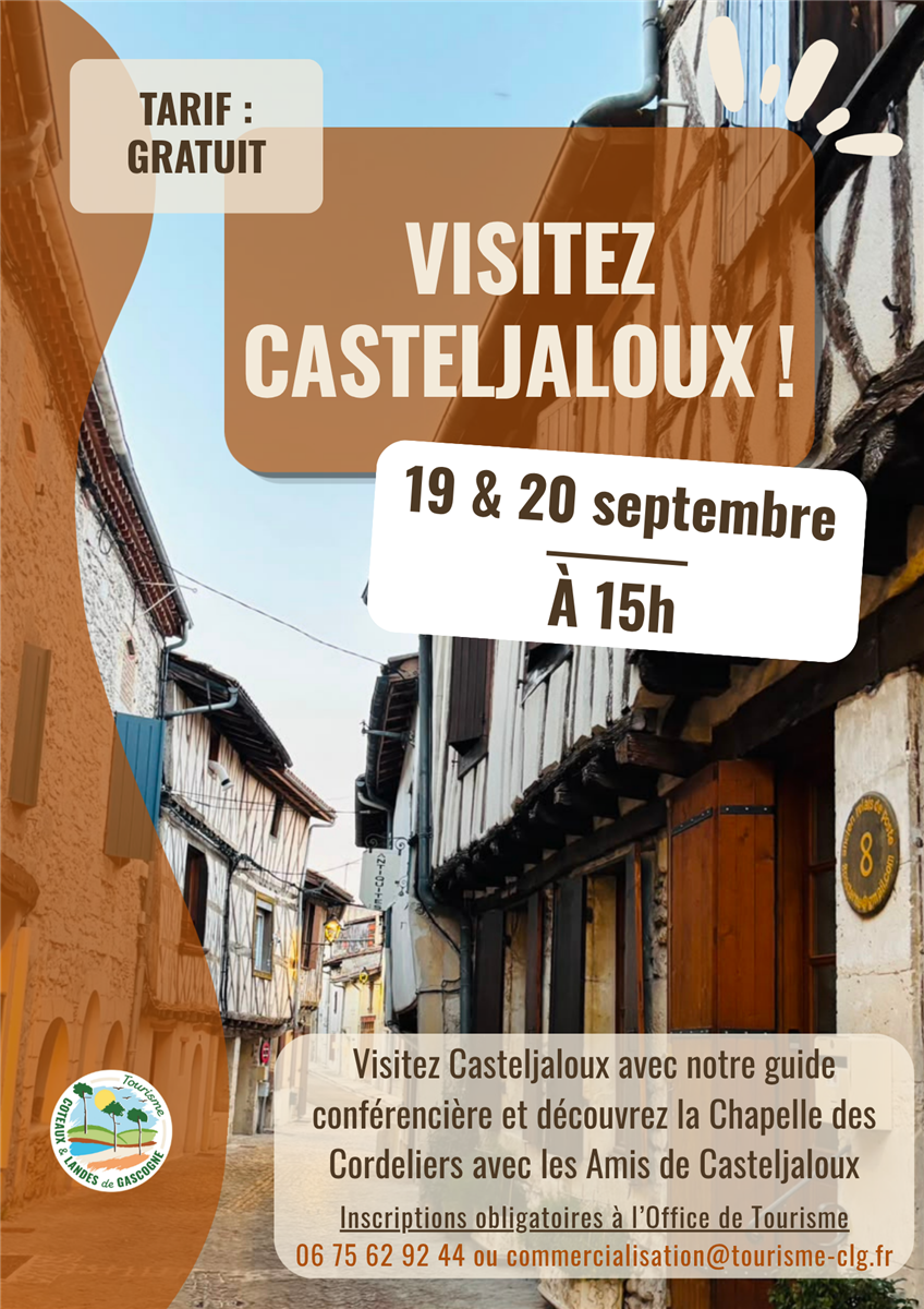 Journées Européennes du Patrimoine - Visite gratuite de Casteljaloux