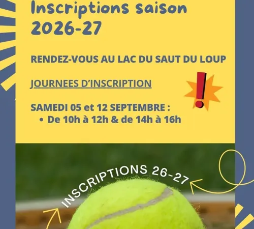 Journées d'inscriptions du tennis