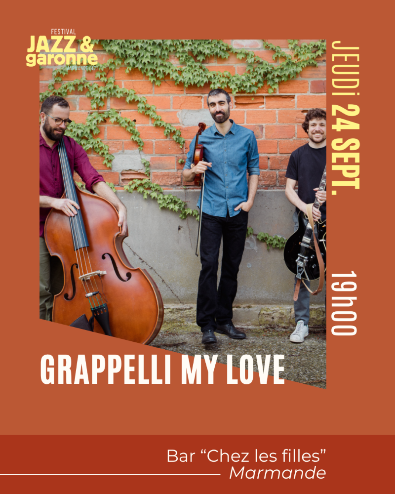 Festival Jazz et Garonne #16 - Concert Grappeli My Love au Bar "Chez les Filles"