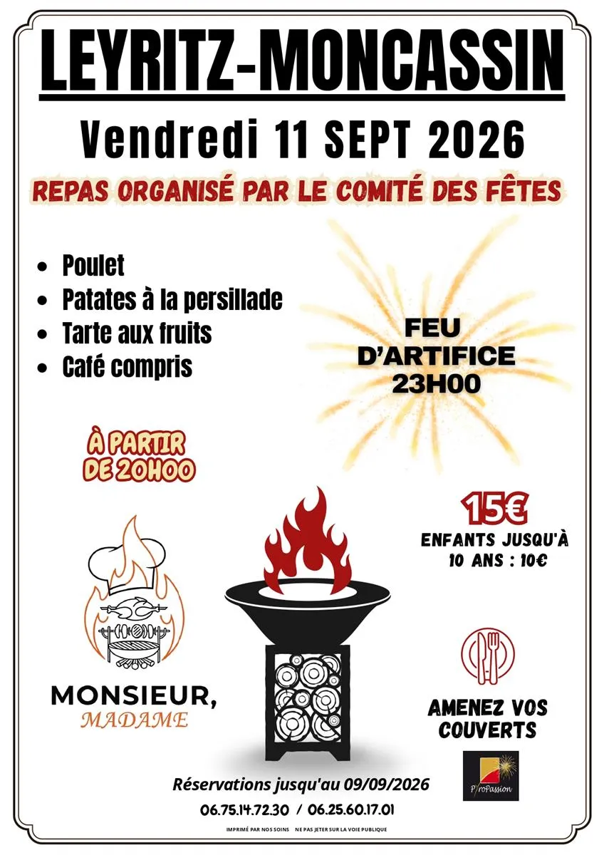 Repas du comité des fêtes - Crédit: Comité des fêtes de Leyritz-Moncassin | CC BY-NC-ND 4.0