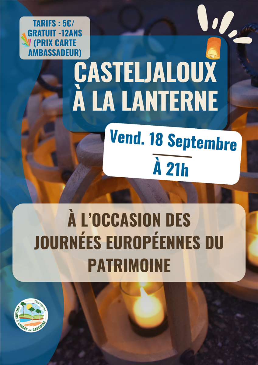 Journées Européennes du Patrimoine - Visite de Casteljaloux à la lanterne