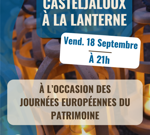 Journées Européennes du Patrimoine - Visite de Casteljaloux à la lanterne
