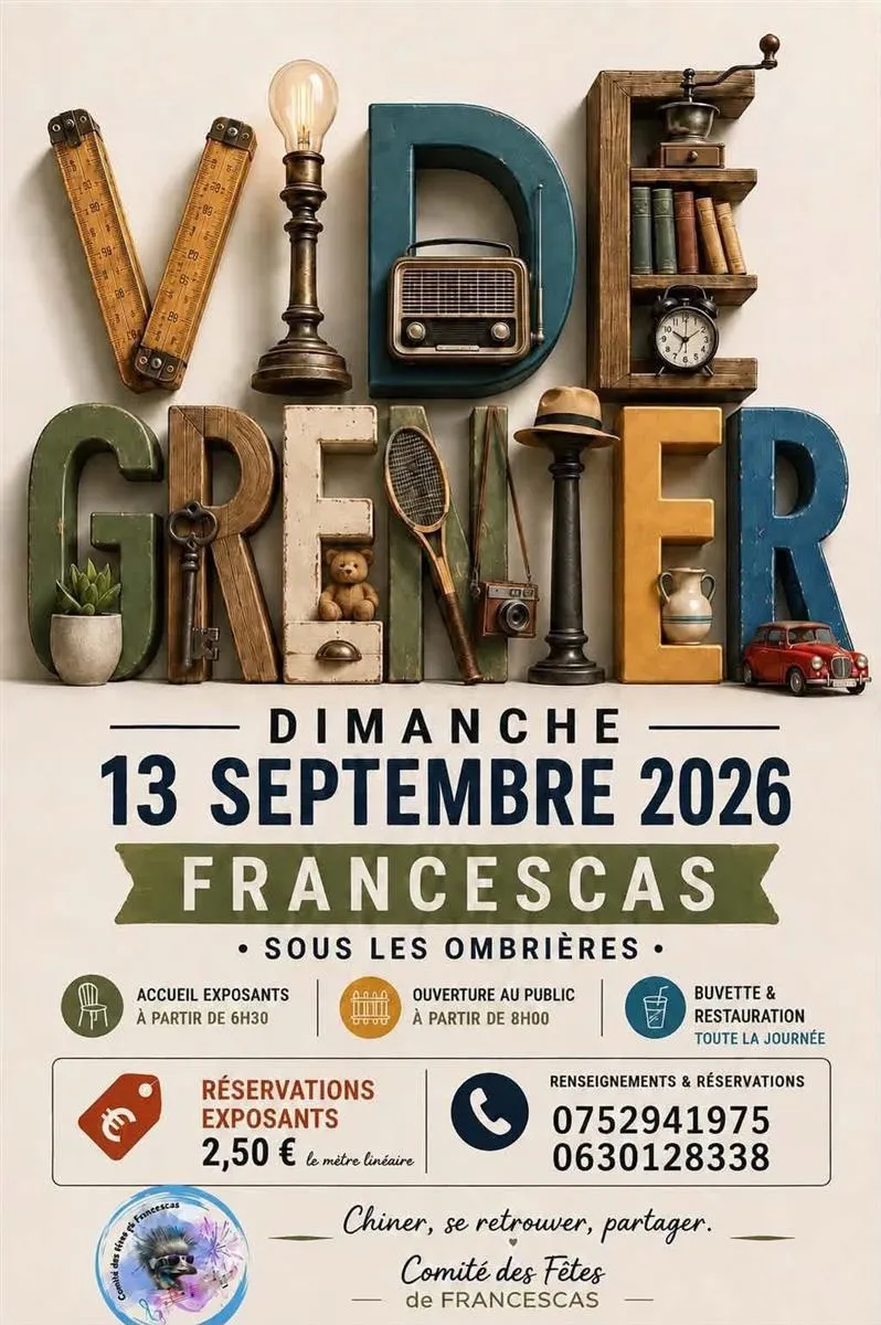 Vide Grenier à Francescas - Crédit: Mairie de Francescas | CC BY-NC-ND 4.0