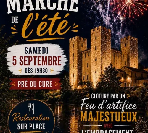 Feu d'artifice et embrasement du Moulin des Tours
