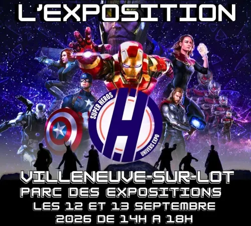 Exposition Super-héros vs Dinosaures 2026