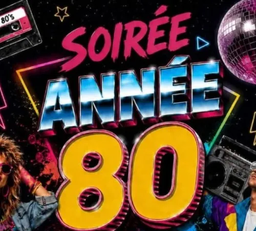 Plancha Soirée DJ années 80's à la Clé des Champs