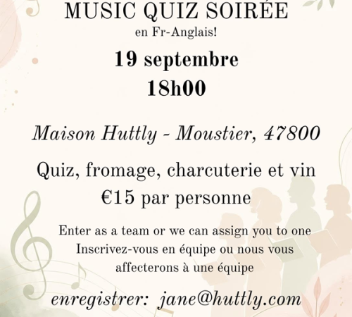 Soirée quiz de musique
