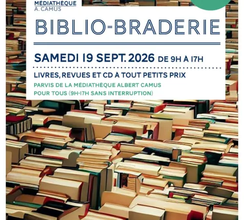 Biblio-Braderie à la Médiathèque A. Camus
