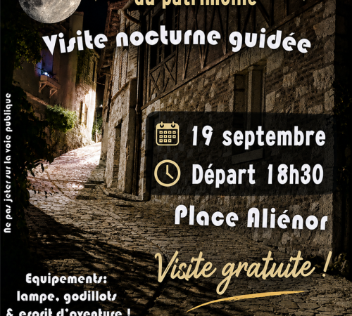 Journées Européennes du Patrimoine : Visite nocturne guidée "Les nuits du bourg médiéval"
