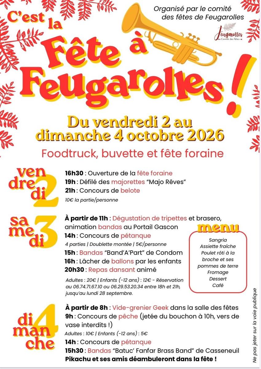 Fêtes de Feugarolles - Crédit: Comité des fêtes de Feugarolles | CC BY-NC-ND 4.0