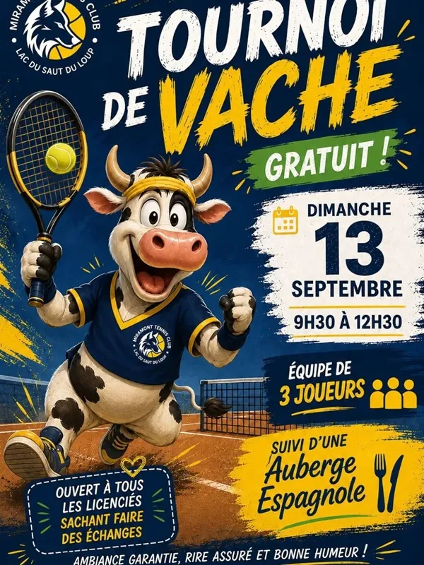 Tournoi de vache - Crédit: ©tennisclubmiramontais | CC BY-NC-ND 4.0
