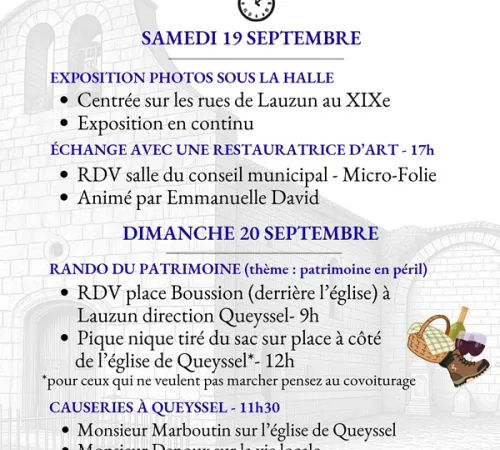 Journées Européennes du Patrimoine : Randonnée et causeries à Queyssel