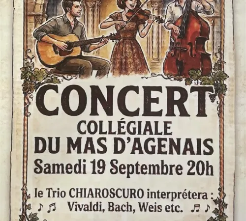Concert à la collégiale du Mas d'Agenais