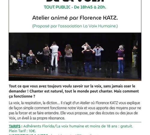 Atelier : À la découverte de la voix
