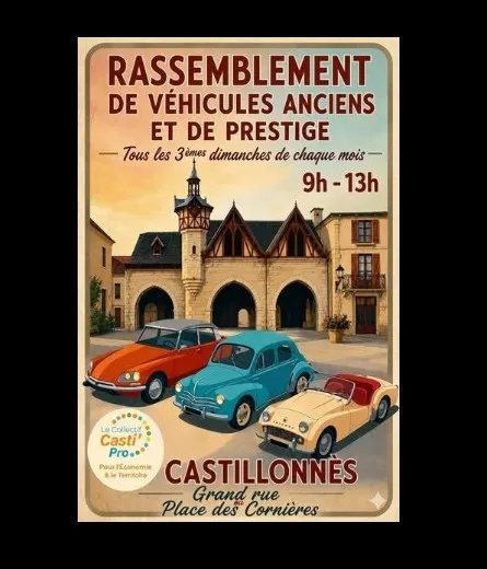 Exposition de voiture ... - Crédit: Collectif Casti Pros (asso des commerçants) | CC BY-NC-ND 4.0