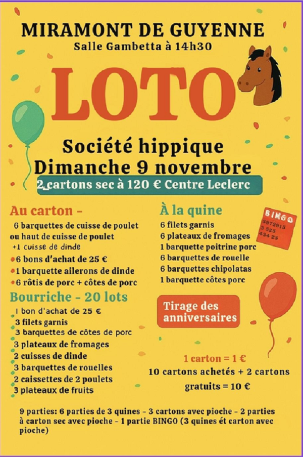 Loto de la Société Hippique