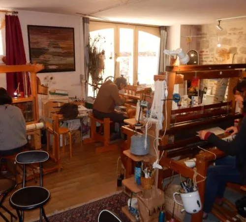 Ici, nos savoir-faire - Visite Atelier Sylvie Boyer Tissage d'Art