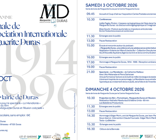 Biennale de l'association internationale Marguerite Duras
