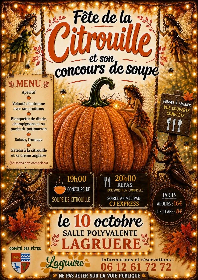 Fête de la Citrouille ... - Crédit: Comite des fêtes de Lagruère | CC BY-NC-ND 4.0