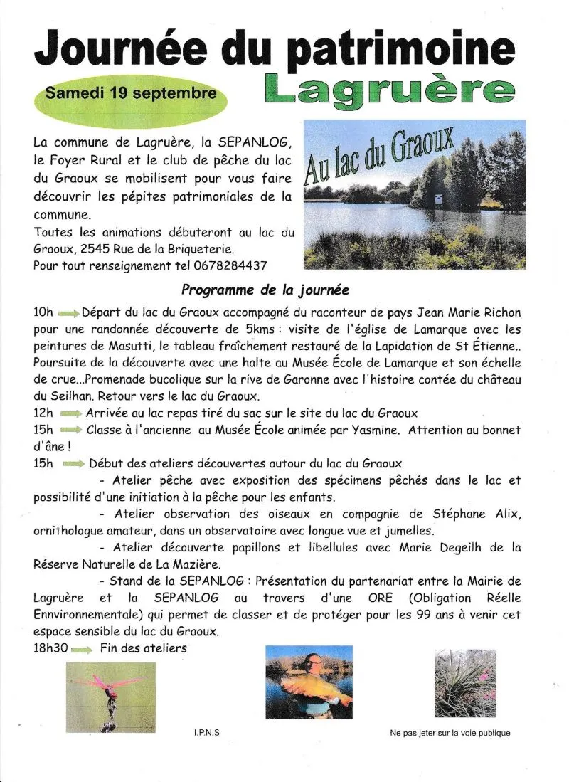 Journee du patrimoine ... - Crédit: commune de lagruere | CC BY-NC-ND 4.0