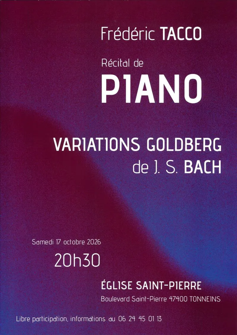 Récital de Piano - Fr ... - Crédit: Frédéric Tacco | CC BY-NC-ND 4.0
