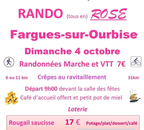 Rando (tous en) Rose