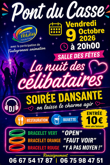 La nuit des célibataires à Pont-du-Casse