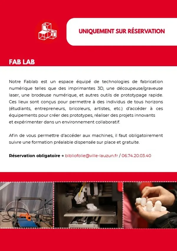 Micro-Folie : Fablab - Crédit: ©mairiedelauzun | CC BY-NC-ND 4.0