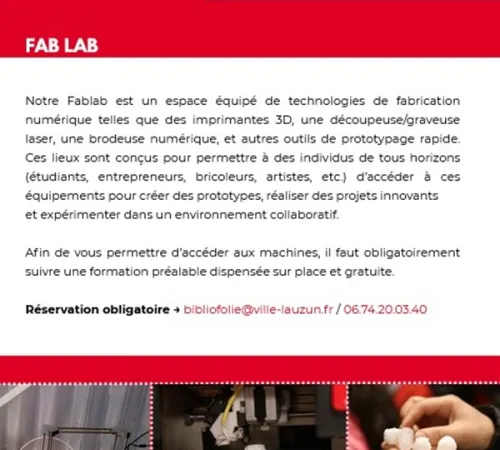 Micro-Folie : Fablab