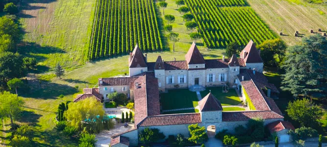 Point de vue sur la campagne à Espiens
