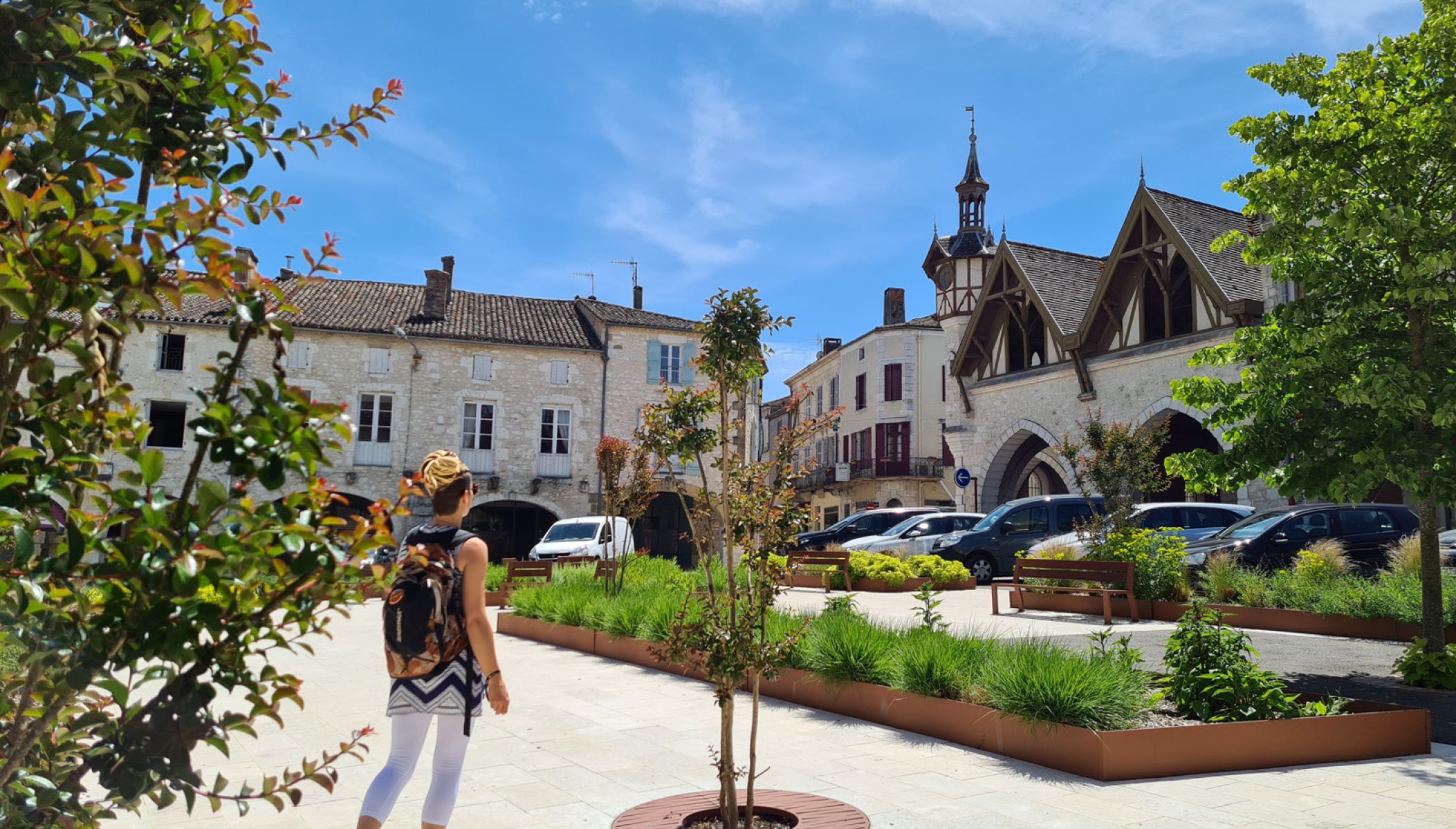 La visite de la bastide de Castillonnès