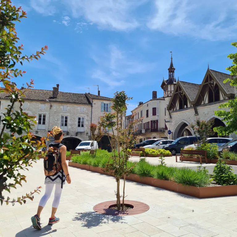 La visite de la bastide de Castillonnès