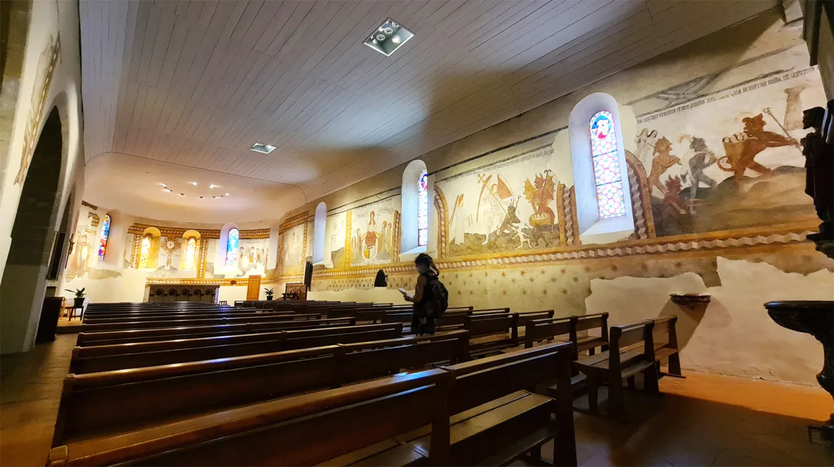 Allemans-du-Dropt église intérieur