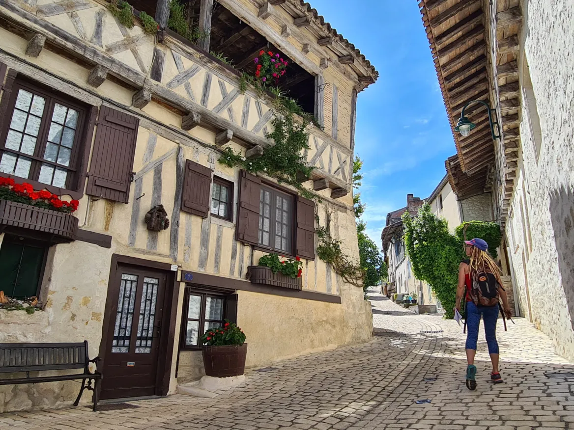 half-timbered houses in Cancon