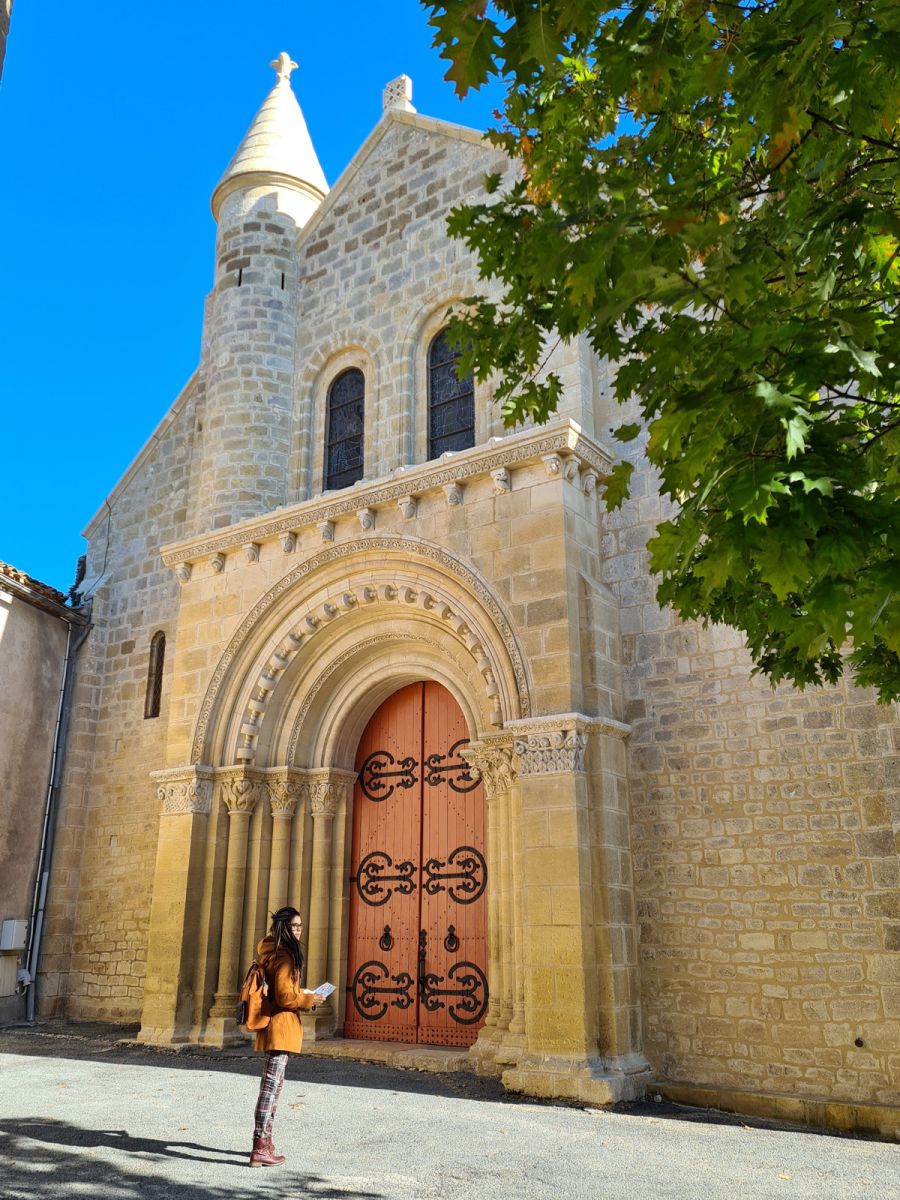 Priory entrance to Monsempron Libos church