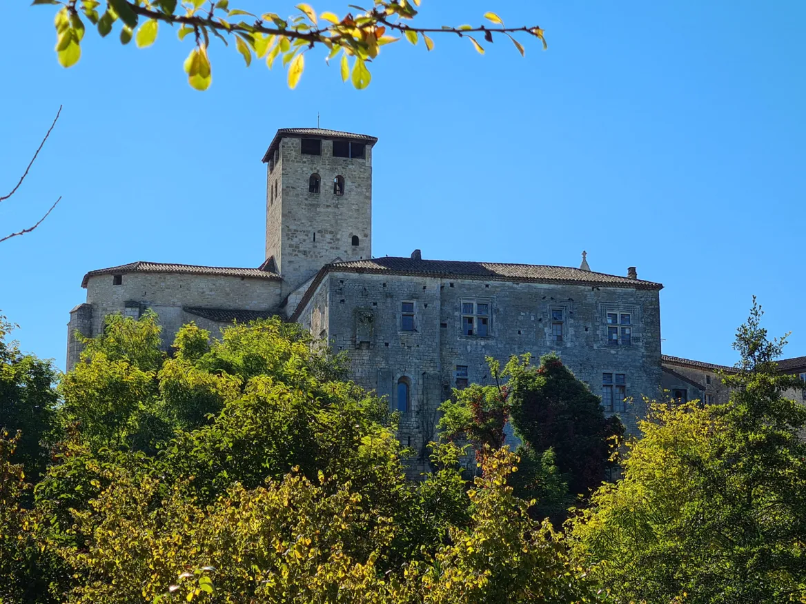 View of Monsempron Libos priory castle