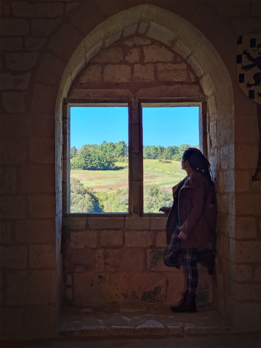 Gavaudun castle windows